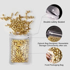 HUEBEATY® 6-in-1 Metallic Gold Dragees Sprinkles for Cake Decorating, Cupcakes & Cookies | 180g/6.36oz | Birthdays, Weddings, Holiday, Christmas Fancy Gold Cake Candy Pearls Sprinkles and Decorations - Image 5