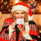 Newtay 4 Pcs Christmas Mugs White Ceramic Winter Snowflake Tree Holiday - Image 4