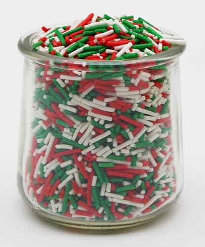 CHRISTMAS Sprinkles Green, Red & White BULK Jimmies 1 Pound Bag - Holiday Edible Cake Cupcakes Dessert & Ice Cream Topping - Image 5