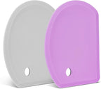 Silicone Dough Scraper with Stainless Steel Sheet, Curved Edge Flexible Bowl by SAPID