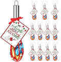 Nuogo 12 Sets Christmas Whisk Gift Set with Cards, 8 Inch Stainless Steel by Nuogo