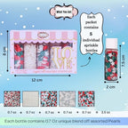 Confect Christmas Sprinkles | Mix Edible Red Green Silver & White Heart & Star | Silver & White Snowflakes Jimmies & Pearls | Cake Decorating Sprinkles - 5 Oz - Image 5