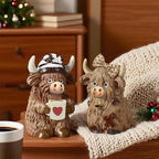 2 Pack Resin Highland Cow Figurine Gifts, Coffee Theme Decor - Image 5