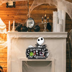 Halloween Christmas Nightmare Decorations Hanging Wooden Door Sign - Image 6