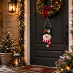 Christmas Decorations - Winter Snowman Wooden Welcome Sign for Front Door - Image 6