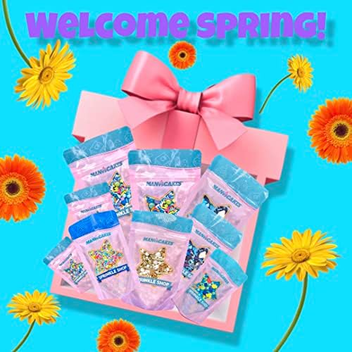 Manvscakes Sprinkles- Edible Cake and Cupcake Sprinkles with Assorted Shapes and Sizes for Parties, Metallic Sprinkle Mix for Cookies, Ice Cream, Cake and Cupcake Decorating, 4 oz (Pastel Easter) - Image 6