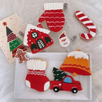 MrCookie Large Christmas Cookie Cutters Set,6 Festive Shapes with 2 Sizes - Image 5
