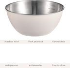 Stainless Steel Salad Bowls Set of 2 Mixing Bowl - Image 2