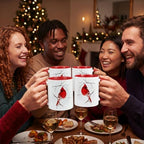 6 Pcs Christmas Cardinal Gift Mug 11oz for Women Mom - Image 3