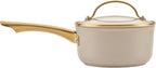 Farberware Forged Induction Ceramic Nonstick Cookware Set, Taupe Pots & Pans - Image 11