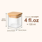 ComSaf 16Pcs Spice Jars with Labes, Glass Jar with Bamboo Lid, 4oz Airtight - Image 3