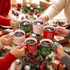 6 Pcs Christmas Mugs Bulk 10oz Winter Hot Cocoa Mug - Image 5