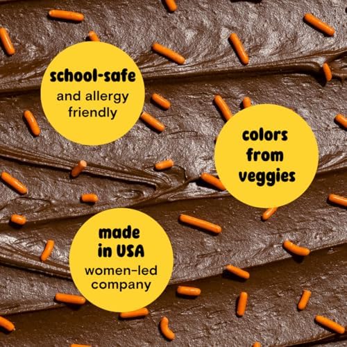 Supernatural Orange Softies Sprinkles, Dye-Free Vegan Dessert Decor, 3oz - Image 4