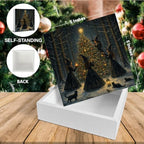 Witchy Christmas Tree Decor, Christmas Gothic Witch Wooden Sign - Image 2
