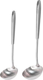 Newness 2 Pack Soup Ladle, Resilient 304 Stainless Steel Soup Spoon by NewnessFocusOnStainlessSteel
