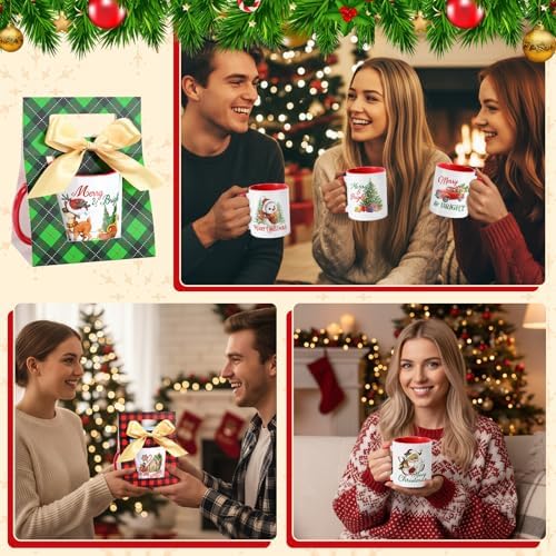 LemonRoad 6 Sets Christmas Coffee Mugs with Mug Boxes 12 oz - Image 6