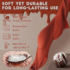 HKNMTT Hemisphere Silicone Molds 3 Inch for Hot Cocoa Chocolate Bombs Valentines Semi Ball Making Kit Cake Decor Mould, Food Grade Non-stick Kitchen Baking Supplies Oven Safe - Image 3