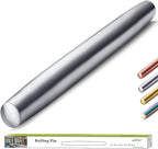 Stainless Steel Rolling Pin, Matte Finish 16.7 Inches, Berglander Rolling Pin by Berglander
