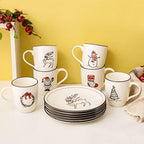 LEHAHA Christmas Coffee Mug Set of 6 – 16 oz Holiday Theme Ceramic Coffee Cups Perfect for Latte, Tea or Milk, walter,Winter Beverage,Give as a Christmas Gift to Family or Friends. - Image 5