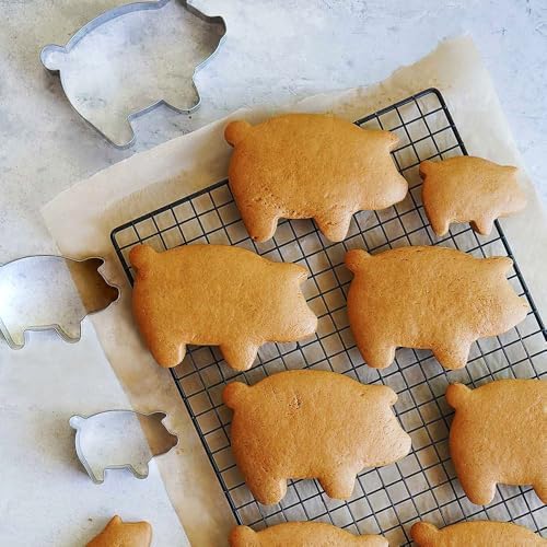 MrCookie Pig Cookie Cutters Set, 5pc Thickened Stainless Steel. - Image 3