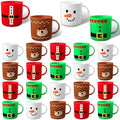 Yaomiao 24 Pcs Christmas Plastic Mugs Classic 7 oz Holiday Party Cups Set by Yaomiao