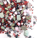 Sprinkles I 3.5 oz I Red And Black Sprinkle I Skull Bloody I Cake Cupcake Toppers Cookie Dessert Decorations by Weraru