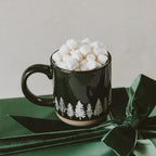 Sweet Water Decor White Pine Trees Coffee Mug, 14oz Stoneware Christmas Mug, Dishwasher & Microwave Safe, Large Holiday Winter Cup for Coffee, Tea & Hot Chocolate, Stocking Stuffer Gifts for Women - Image 6