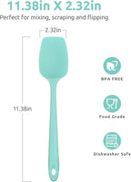 Heat Resistant Silicone Spoon Spatula: U-Taste 600ºF High Heat Flexible 11.38in - Image 2