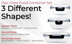 Magic Mill Premium Borosilicate Glass Food Storage Containers - Image 7