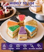 Edible Purple Halloween Sugar Crystals,Edible Sprinkles for Cake Decorating - Image 3