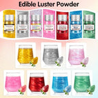 Edible Purple Glitter for Drinks,Food Grade 10g Luster Dust for Cocktails - Image 4