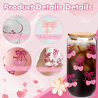 9Pcs Birthday Gifts Box for Teen Girl Cute Cherry Bow Aesthetic Gift Set - Image 4