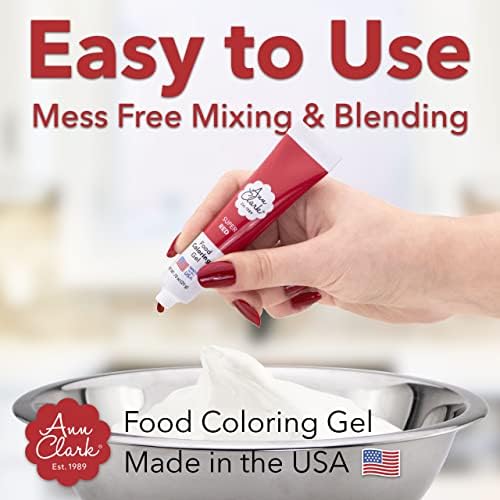 Ann Clark Gel Professional Grade Food Coloring Made in USA .7 oz, 6 Color - Image 5