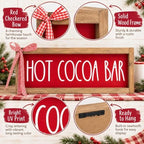 Christmas Hot Cocoa Bar Sign, Table, Shelf, Wall Decor for Indoor - Image 3