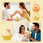 SANNIX 450Pcs Valentine's Day Cupcake Liners, Heart Candy Love XOXO Baking Cups Cupcake Wrappers Paper Wraps Muffin Liners for Valentines Day Wedding Birthday Party Candy Cake Decorations Supplies - Image 4