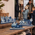 3Pcs Christmas Table Decorations, Blue Christmas Decor Indoor - Image 6