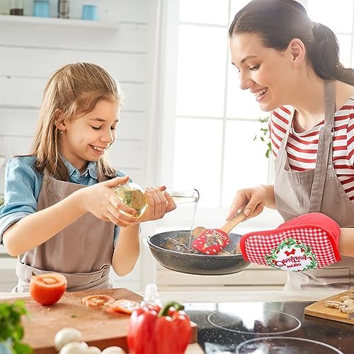 24 Pcs Christmas Silicone Spatula Pot Holder Set Xmas Baking Gift, Cute - Image 5