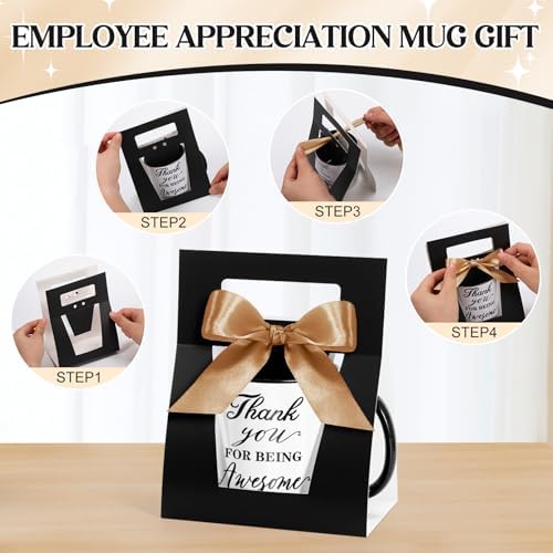 LemonRoad 12 Set Employee Appreciation Gift 12 oz Thank You Mug and Mug Box - Image 4