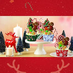 CHENGU 600 Pieces Christmas Cupcake Wrappers, Candy Santa Claus Cupcake Liners Snowman Xmas Colorful Paper Baking Cups for Cake Make Baking Supplies, 6 Styles(Candy Styles) - Image 3