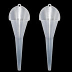 2 Pcs Long Neck Oil Funnel for Automotive, Wide Mouth Plastic Funnel, Long by WeiMeet