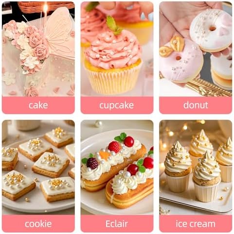 Edible Pearl Sprinkles,White Pearls Sprinkle for Cake Decorating,130g - Image 4