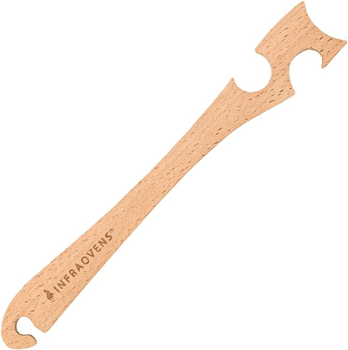 Wooden Oven Rack Puller Stick, Push Pull Tool by INFRAOVENS