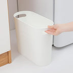 rejomiik Small Trash Can, 3.5 Gallon Slim Garbage Can Plastic Waste Basket - Image 2