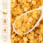 Gold Star Sprinkles for Cake Decorating Gold Sanding Sugar Sprinkles Mix Crystal Sugar for Cookie Baking Ice Cream Brownie Cupcake Toppings Shower Party Wedding - Image 3