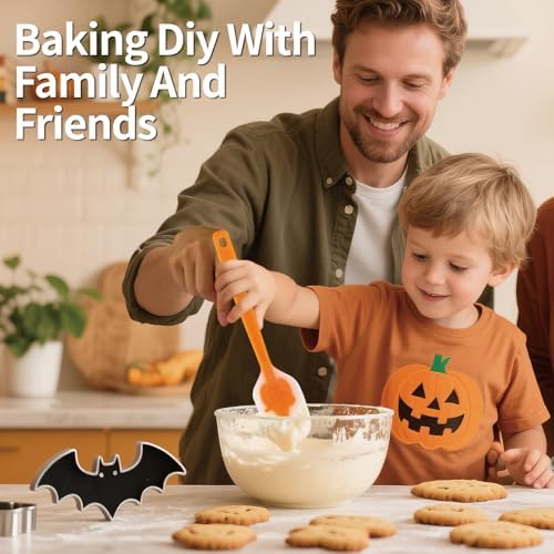 Halloween Cookie Cutters Set, 7pcs Metal Cookie Cutter Shapes & 11"Spatulas - Image 3