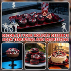 Halloween Edible Sprinkles,Silver Tombstone Bloody Eyeball Mix Red Black - Image 5