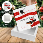 Dachshund Christmas Decor, Merry Christmas Weiner Dog Decorations - Image 2