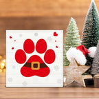 Farmhouse Christmas Decor, Christmas Decorations Indoor, Red Dog Paws - Image 4