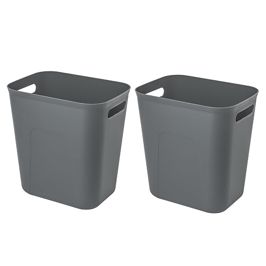 UUJOLY Plastic Small Trash Can Wastebasket, Garbage Container Basket by UUJOLY