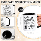 LemonRoad 6 Set Employee Appreciation Gifts 12 oz Thank You Mug and Mug Box - Image 3